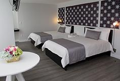 Habitación Deluxe Dos Camas Matrimoniales del Hotel Hotel El Ejecutivo by Reforma Avenue