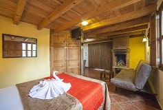 Habitación Estándar Suite 1 Cama Doble y Sofá Vista al Jardín del Hotel Hotel Cabañas y Suites Sergia Torres