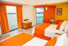 Habitación Junior Suite Doble Vista Frontal al Mar del Hotel Hotel Copacabana Acapulco Beach