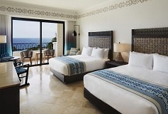 Habitación Deluxe Dos Camas Queen Vista Parcial al Mar del Hotel Hotel Hilton Los Cabos Beach and Golf Resort