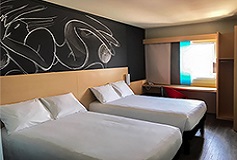 Habitación Dos Camas Matrimoniales del Hotel Hotel Ibis Irapuato