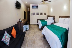 Habitación De Lujo Doble con Vista Parcial al Mar del Hotel Hotel Coral Blue Huatulco