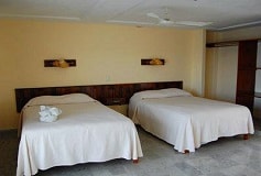 Habitación Estándar 2 Camas Con Ventilador del Hotel Hotel Laguna Bacalar