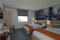 Habitación Estandar Dos Camas Matrimoniales No Reembolsable del Hotel Hotel Misión Express Durango