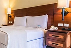 Habitación Superior Vista Parcial al Mar Cama King del Hotel Hotel Pierre Mundo Imperial Riviera Diamante Acapulco