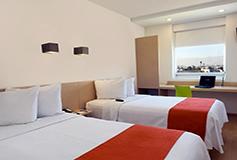 Habitación Estándar Twin del Hotel One San Luis Potosí Glorieta Juárez