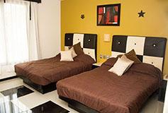 Habitación Dos Camas Matrimoniales del Hotel Soleil Inn Atlixco