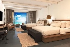 Habitación Alcoba Frente al Mar Doble Camas Queen del Hotel UNICO 20° 87° Hotel Riviera Maya